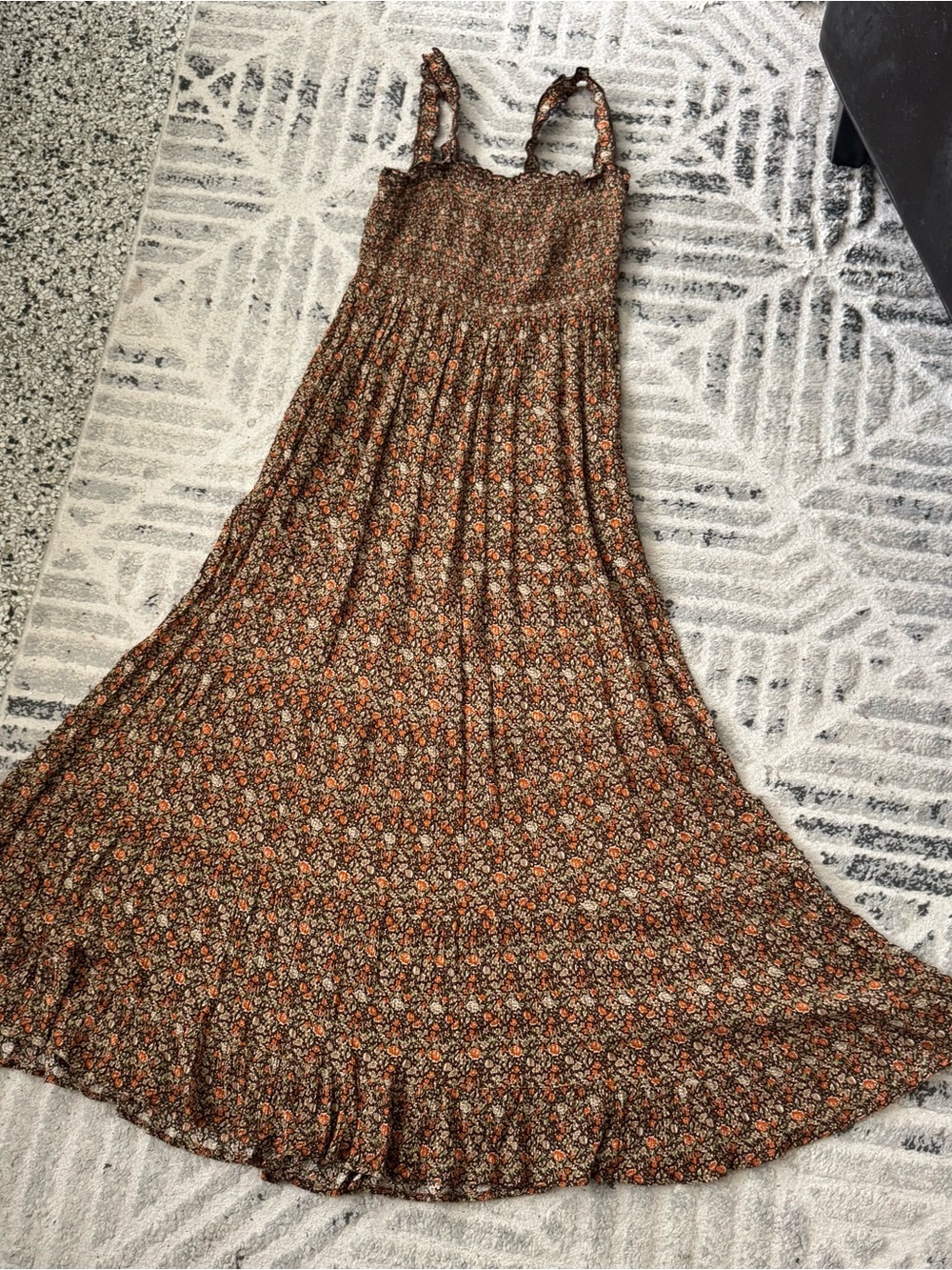 Women's Brown Floral Maxi dress